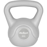 Rebel ACTIVE Girja (kettlebell) sa gumenom oblogom, 2 kg, siva boja, model RBA-2322G-02 Slike