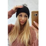 Kesi Cap with fleece Ilona K218 black+gray