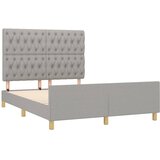  Okvir za krevet bez madraca svjetlosivi 140x200 cm od tkanine | shoptok.hr