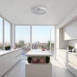 Brilagi LED prigušiva plafonski ventilator LED/40W/230V prečnika 48 cm bela + daljinski upravljač | Eponuda.com