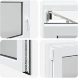  Prozor za podrum RISOR 100 x 60 cm PVC i staklo Bijela | shoptok.hr