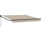 vidaXL Retraktilna tenda Bež 350 x 250 cm blago, (5000045654) | Shoptok.si