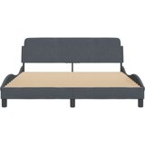  Okvir za krevet s uzglavljem tamnosivi 160x200 cm baršunasti | shoptok.hr
