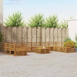  Setovi sofa 11 pcs Prirodna Čvrsto drvo akacije | shoptok.hr