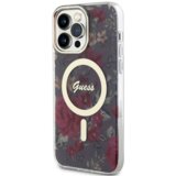  Maska guess pc/tpu flowers iml magsafe compatible za iphone 14 pro kaki Cene