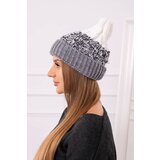 Kesi Women's cap Samara K346 gray+black Cene
