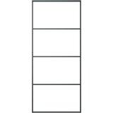 Klizna vrata od aluminija i stakla ESG 90 x 205 cm crna | shoptok.hr