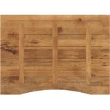  Ploča za radni stol zaobljena 100x80x2,5 cm od drva manga | Eponuda.com