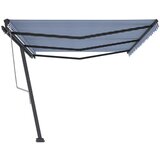  Prostostoječa avtomatska tenda 600x300 cm modra/bela, (20728685) | Shoptok.si