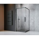 CAMARGUE Kutna tuš kabina Tampere (D x Š x V: 90 x 90 x 195 cm, Bez premaza, Debljina: 6 mm, Gunmetal) Cijene