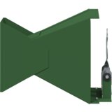 vidaXL Lovilec kroglic Zelena 14 x 14 x 19 cm Jeklo | Shoptok.si