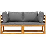  Modularne kutne sofe s jastucima 2 kom tamnosive | shoptok.hr