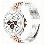 INF združljiv kovinski pašček iz nerjavečega jekla za samsung galaxy watch 8/8 classic rose gold+silver, (5000114048) | Shoptok.si