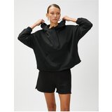 Koton Hooded Sweatshirt Kangaroo Pocket Half Zipper | Shoptok.si