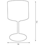  Stona lampa ARDEN 1xE27/60W/230V, prečnik 18 cm, crna/zlatna | Eponuda.com
