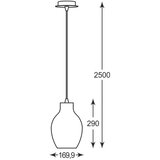 Zuma line P19066A-D18 - visilica na sajli bresso 1xE27/60W/230V | Eponuda.com