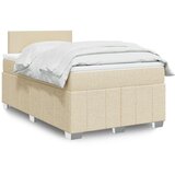 Maison Chic Box spring postelja - Vzmetna postelja z vzmetnico krem 120x200 cm blago SL24323, (21879891) | Shoptok.si