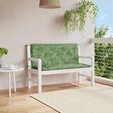  Jastuci za vrtnu klupu 2 kom s uzorkom lišća 120x50x7cm tkanina | shoptok.hr
