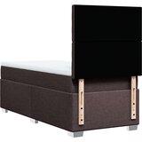 vidaXL Krevet s oprugama i madracem tamnosmeđi 80x200 cm od tkanine | shoptok.hr