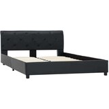  Posteljni okvir črno umetno usnje 140x200 cm | Shoptok.si