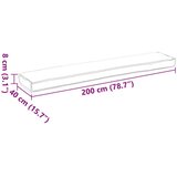 Veliki Blazina za klop z vzorcem listov 200x40x8 cm iz Oxford tkanine, (22090612) | Shoptok.si