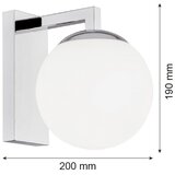  Argon 3735 - Zidna lampa ASPEN 1xE27/15W/230V sjajni hrom | Eponuda.com