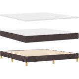  Postelja z vzmetnico Temno rjava 200 x 180 cm Poliester, (5000126843) | Shoptok.si