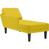 vidaXL Počivalnik z vzglavnikom in desnim naslonom za roke rumen, (21824924) | Shoptok.si
