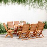  Sklopive vrtne stolice 8 kom 51x66x95 cm masivno drvo bagrema | shoptok.hr