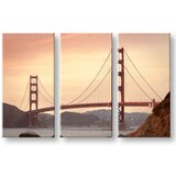  Slike na platnu 3-delne MESTA - SAN FRANCISCO ME116E30 | Shoptok.si