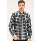 Dewberry G742 MEN'S SHIRT-LACİVERT- YELLOW | shoptok.hr