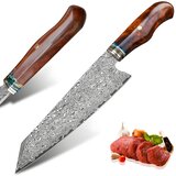 Oem Damaskovski kuhinjski nož HARAHU TE-26688 - Smeđi | shoptok.hr
