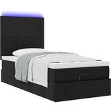 vidaXL otomanski okvir kreveta s madraca crni 90x200cm od tkanine | shoptok.hr