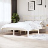  Okvir za krevet od masivne borovine bijeli 160 x 200 cm | shoptok.hr