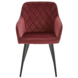 Livetastic naslanjač, les, kovina, tekstil črna, vinsko rdeča | Shoptok.si