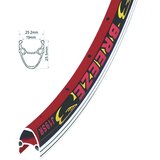 Winner Bike OBRUC 26X1.75 ALUMINIJUM DUPLI CRVENI | Eponuda.com