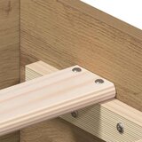  Krevetna konstrukcija s ladicama Umjetnički hrast 140 x 200 cm | shoptok.hr