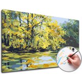  Slikanje po številkah PREMIUM GOLD - Jezero (set za slikanje) | Shoptok.si