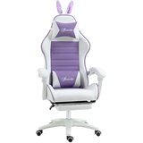 Vinsetto igralni stol umetno usnje, pena 65D x 63Š x 136–142V cm Vijolična, (5000235329) | Shoptok.si