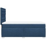  Krevet s oprugama i madracem plavi 100 x 200 cm od tkanine | shoptok.hr