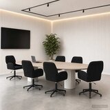 vidaXL Okretne radne stolice 6 kom. 54 x 55 x 90 cm Crna Baršun Cijene