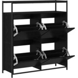  Ormar za cipele Crni hrast 100 x 34 x 112 cm Konstruirano drvo | Eponuda.ba