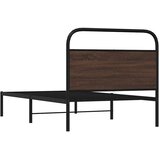  Okvir kreveta bez madraca smeđa boja hrasta 100x190 cm drveni | shoptok.hr