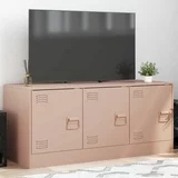vidaXL TV ormarić ružičasti 99 x 39 x 44 cm čelični