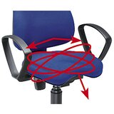 Top Star Udoben vrtljiv stol BALANCE 400, z Body Balance Tec®, z naslonoma za roko, črna prevleka | Shoptok.si