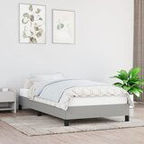 The Living Store Posteljni okvir svetlo siv 100x200 cm blago - Posteljni Okvir, (21530787) | Shoptok.si