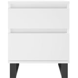  Noćni ormarići 2 kom bijeli 40 x 35 x 50 cm konstruirano drvo | shoptok.hr