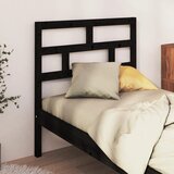 Maison Chic posteljno vzglavje - vzglavna omarica - nočna omarica črno 96x4x100 cm trdna borovina, (21705577) | Shoptok.si