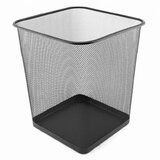 Levia Koš za smeti, kovinski, kvadraten, 18 l, črn | Shoptok.si