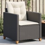 Maison Chic Vrtni Stoli - Stol za vrt z blazinami črn poli ratan JS753, (21879008) | Shoptok.si